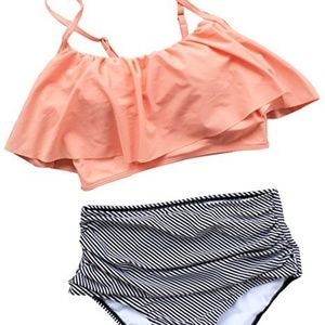 Cupshe women Falbala bikini set